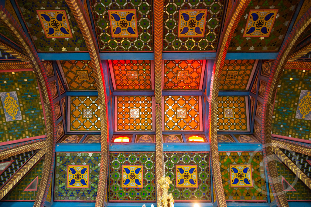 Ceiling in the summer palace in Buckhara